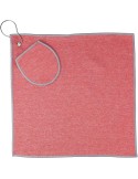Serviette de golf en rPET Idris Matières : PET recyclé Couleurs : rouge goodies publicitaire événementiel