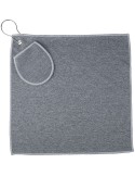 Serviette de golf en rPET Idris Matières : PET recyclé Couleurs : noir cadeau entreprise pas cher