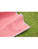 Serviette de golf en rPET Idris Matières : PET recyclé Couleurs : noir marquage laser ultra précis