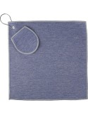 Serviette de golf en rPET Idris Matières : PET recyclé Couleurs : bleu cobalt personnalisable avec votre logo