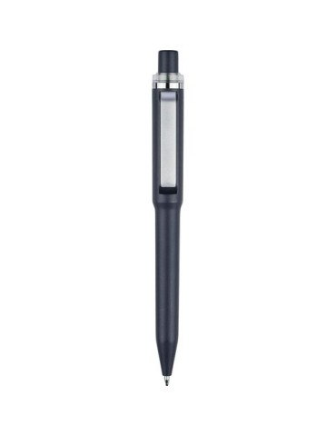 Stylo bille en ABS recyclé Zephyra Matières : ABS recyclé Couleurs : bleu impression haute définition