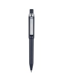 Stylo bille en ABS recyclé Zephyra Matières : ABS recyclé Couleurs : bleu impression haute définition