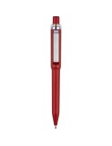 Stylo bille en ABS recyclé Zephyra Matières : ABS recyclé Couleurs : bordeaux personnalisable avec votre logo