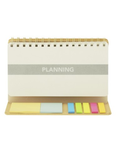 Carnet Planificateur Gambel Matières : carton recyclé Couleurs : naturel goodies publicitaire événementiel