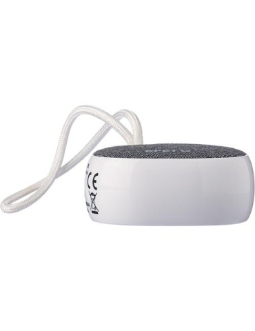 Enceinte en ABS recyclé Mireya Matières : nylon Couleurs : blanc goodies publicitaire événementiel