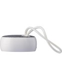 Enceinte en ABS recyclé Mireya Matières : nylon Couleurs : blanc marquage laser ultra précis