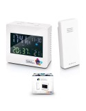 STATION METEO AVEC SONDE EXTERIEURE Matières : ABS Couleurs : blanc