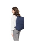 Sac à dos porte-ordinateur en polycoton 330 g/m2 Seraphina Couleurs : bleu personnalisation rapide en France
