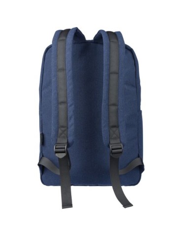 Sac à dos porte-ordinateur en polycoton 330 g/m2 Seraphina Couleurs : bleu goodies entreprise design