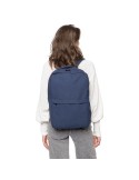 Sac à dos porte-ordinateur en polycoton 330 g/m2 Seraphina Couleurs : beige impression haute définition