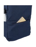 Sac à dos porte-ordinateur en polycoton 330 g/m2 Seraphina Couleurs : beige marquage couleur éclatante