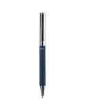 Stylo à bille rotatif en laiton Jalen Matières : acier inoxydable Couleurs : bleu cadeau entreprise pas cher