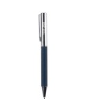 Stylo à bille rotatif en laiton Jalen Matières : acier inoxydable Couleurs : bleu objet promotionnel éco-responsable