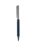 Stylo à bille rotatif en laiton Jalen Matières : acier inoxydable Couleurs : bleu impression logo haute qualité