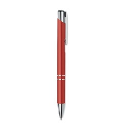 Stylo à bille  en aluminium recyclé personnalisable - BERN RA Matières : aluminium recyclé  Couleurs : rouge goodies entreprise 
