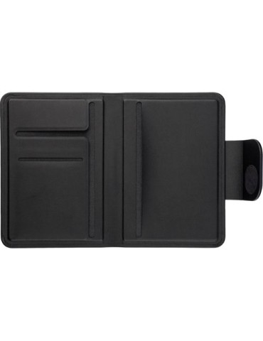 Etui pour passeport en PU recyclé Mavi Matières : polyester Couleurs : noir impression haute définition