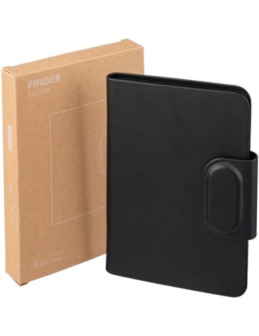 Etui pour passeport en PU recyclé Mavi Matières : polyester Couleurs : noir objet promotionnel éco-responsable