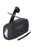 Radio d’Urgence Multifonction Cartney Couleurs : noir personnalisable avec votre logo