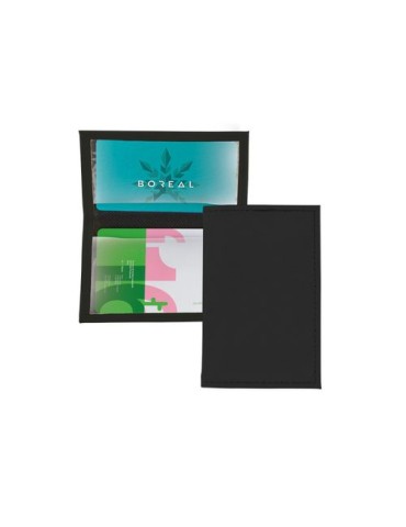 PORTE CARTE DE CREDIT Matières : PVC Couleurs : noir impression haute définition