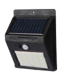 Lampe solaire en PP munie 20 LED COB Briony Matières : fer Couleurs : noir personnalisable avec votre logo