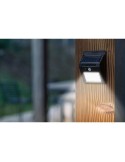 Lampe solaire en PP munie 20 LED COB Briony Matières : fer Couleurs : noir marquage laser ultra précis