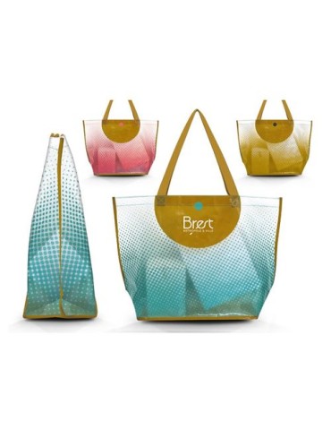 SAC SHOPPING EN POLYETHYLENE TISSE LAMINE