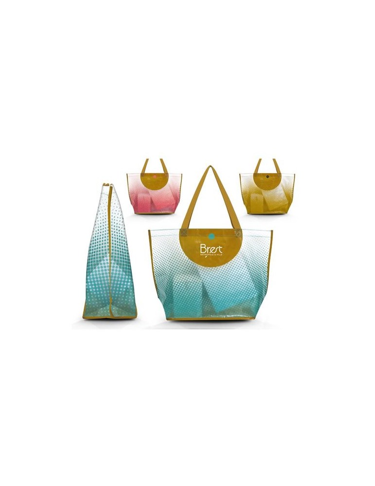 SAC SHOPPING EN POLYETHYLENE TISSE LAMINE