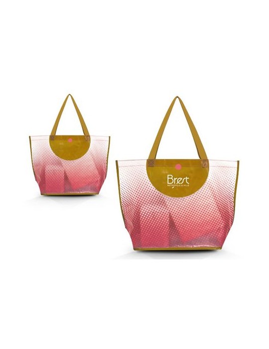 SAC SHOPPING EN POLYETHYLENE TISSE LAMINE