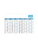BASECO BLEU 2026 - STANDARD 550 x 345 mm - LEGER 400G - SANS MARQUAGE - 1 TROU EN TETE Couleurs : vert