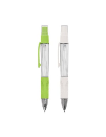 STYLO BILLE AVEC VAPORISATEUR VIDE Matières : silicone Couleurs : blanc 2