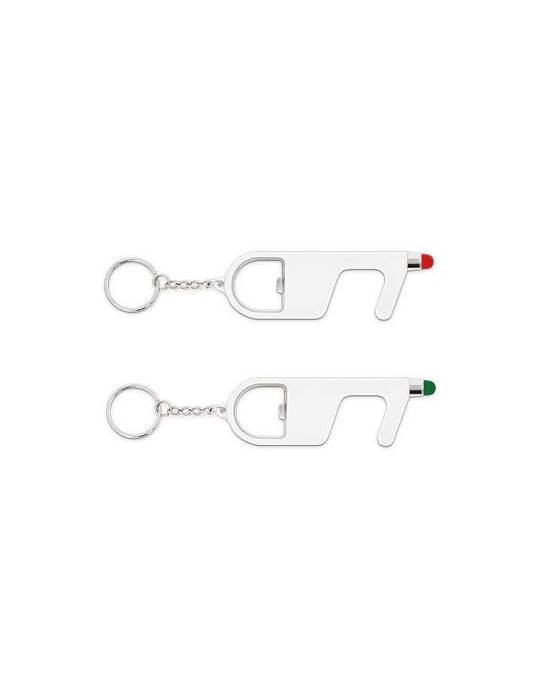 PORTE-CLES 3 EN 1 SANS CONTACT ANTIBACTERIEN