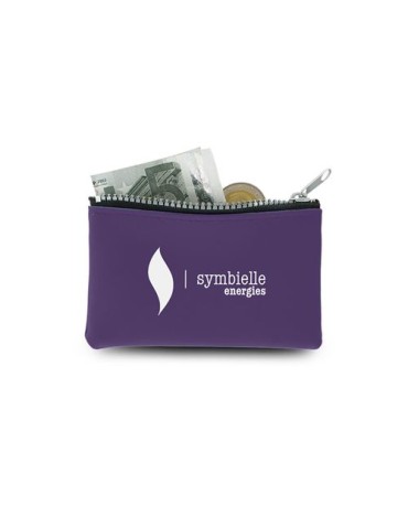 BOURSE FERMETURE ECLAIR - PVC Matières : PVC Couleurs : bleu cadeau collaborateur premium