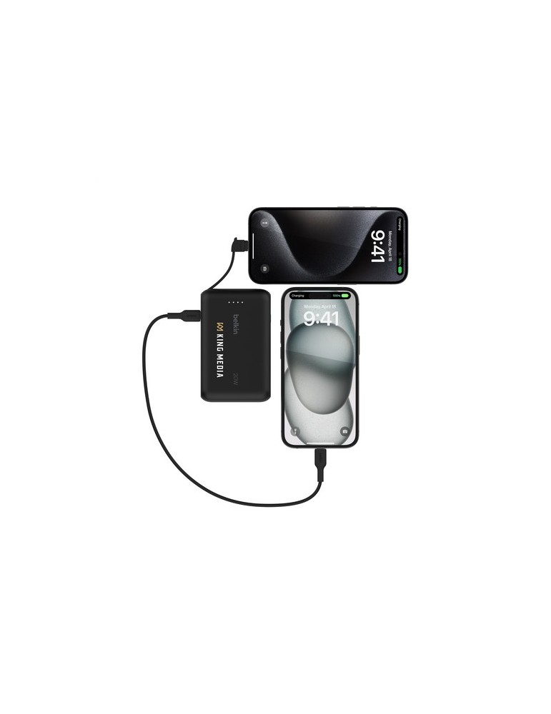 Belkin BoostCharge Power Bank 10K Câble intégré