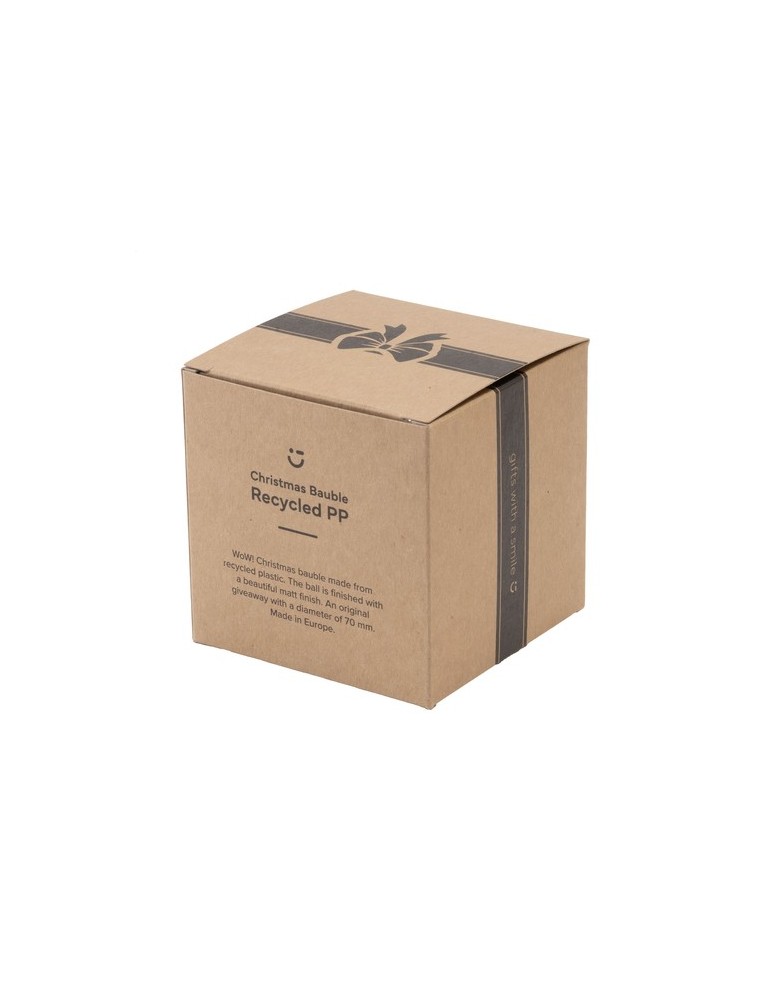 Boule de Noël Ø7cm Recycled PP Box - Made in Europe