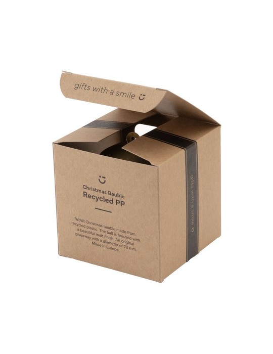 Boule de Noël Ø7cm Recycled PP Box - Made in Europe
