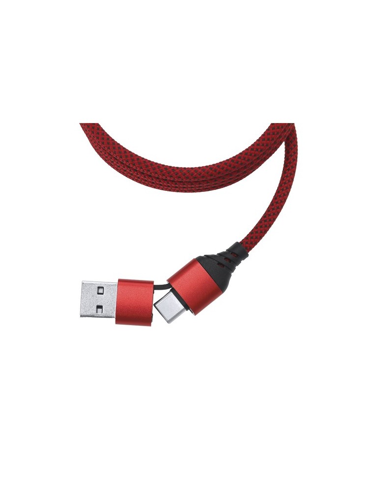 Câble de Charge Briony Matières : polyester Couleurs : rouge cadeau client original