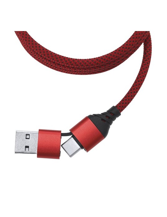 Câble de Charge Briony Matières : polyester Couleurs : rouge cadeau client original