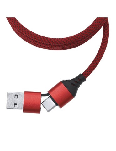 Câble de Charge Briony Matières : polyester Couleurs : noir objet publicitaire robuste
