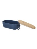 Gamelle Lilix Matières : bambou Couleurs : bleu marine objet promotionnel éco-responsable