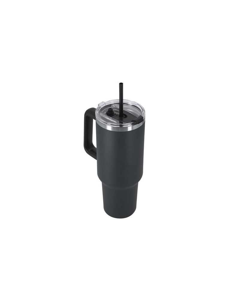 Tasse Thermique Liena Couleurs : noir Matières : acier inoxydable recyclé personnalisation rapide en France