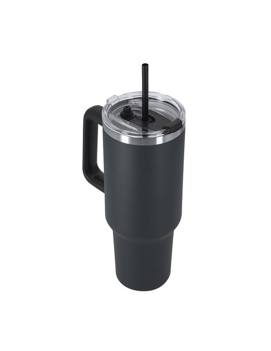 Tasse Thermique Liena Couleurs : noir Matières : acier inoxydable recyclé personnalisation rapide en France