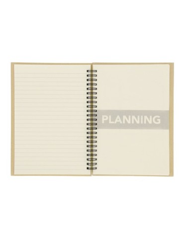 Cahier Planning Mensuel Celik Matières : carton recyclé Couleurs : naturel goodies publicitaire événementiel