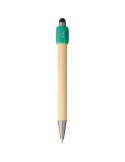 Stylo bille en bambou avec fonction spinner Fenn Matières : bambou Couleurs : vert impression logo haute qualité