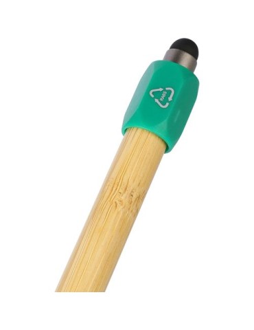 Stylo bille en bambou avec fonction spinner Fenn Matières : bambou Couleurs : vert personnalisation sur mesure