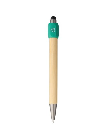 Stylo bille en bambou avec fonction spinner Fenn Matières : bambou Couleurs : bleu cobalt goodies entreprise design