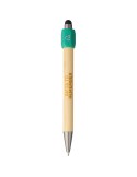Stylo bille en bambou avec fonction spinner Fenn Matières : bambou Couleurs : bleu cobalt goodies personnalisé en stock