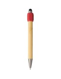 Stylo bille en bambou avec fonction spinner Fenn Matières : bambou Couleurs : rouge cadeau entreprise pas cher