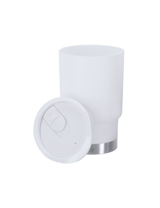 Verre Thermique Clancy Couleurs : blanc Matières : polypropylène (PP) recyclé objet promotionnel éco-responsable