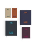 AGENDA EMBOITE TOILE 2026 - MINI 90 x 165 mm - COUVERTURE ARDOISE - SANS MARQUAGE Couleurs : gris ardoise