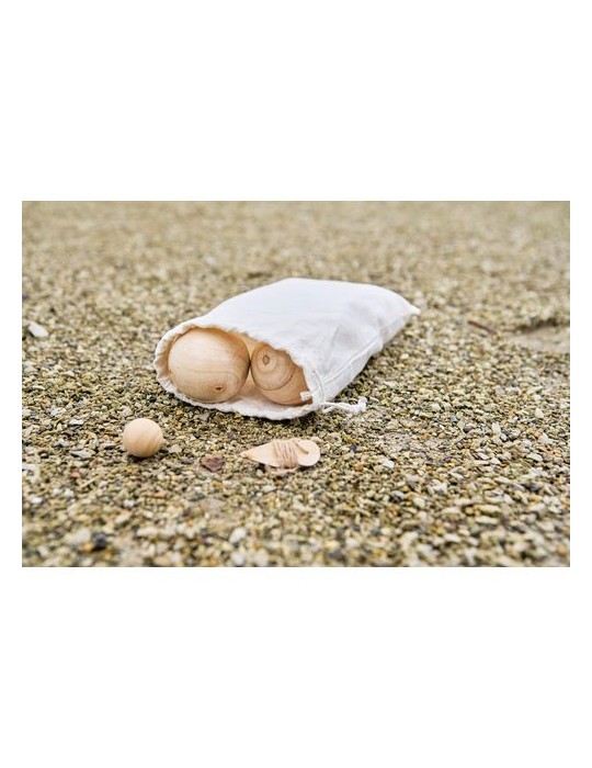 Ensemble de jeu de boules en bois Quillian